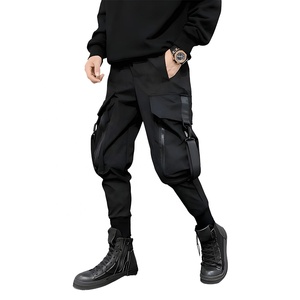 Cyber Techwear DARK Hip Hop pantalones hombres 2024 Ninja Streetwear pantalones funcionales bolsillos de carga con correas/Cyberpunk Techwear ropa - Product Image 2