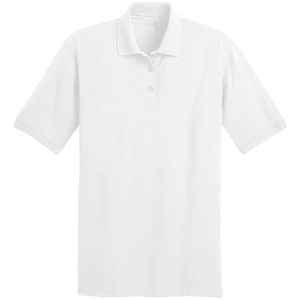 เสื้อโปโลผู้ชายคุณภาพสูงสำหรับฤดูร้อนเสื้อ100% คอตตอนถักแบบเรียบง่ายพิมพ์ลายปักโลโก้แขนสั้น - Product Image 2