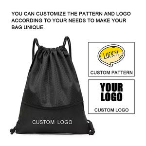 Venta al por mayor Bolsas Fabricante Reflectante 2024 Cordón Mochila Gimnasio Deportes Cuerda Saco Bolsas al aire libre - Product Image 2