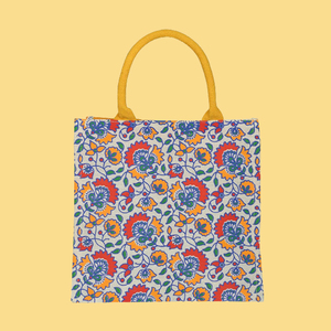 Bolso de yute reutilizable personalizado con cremallera y ASA, bolsa Tiffin multiusos de PU tejida de lona para almacenamiento de frutas respetuosa con el medio ambiente - Product Image 4