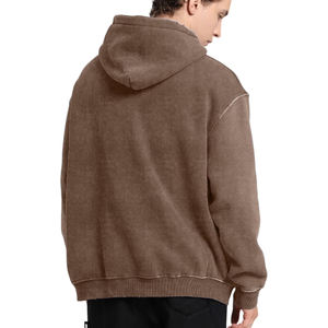 Premium Quality Winter Men Solid Hoodies 100%Cotton Fleece Quick Dry Breathable Custom Logo Custom Size Casual Basics <b>Hoodie</b> - Product Image 5