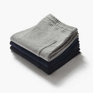 กางเกงขาสั้นกีฬาผู้ชายผ้าฟลีซคุณภาพสูง ผสมผ้าฝ้าย/โพลีเอสเตอร์ สำหรับวิ่งและออกกำลังกาย พร้อมเชือกผูกแบบปรับได้ กันน้ำและกันลม - Product Image 6