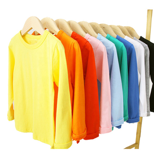 Camiseta de manga larga de algodón pesado personalizada con servicios de OEM, camiseta de manga larga con cuello redondo informal holgada Unisex para jóvenes - Product Image 6