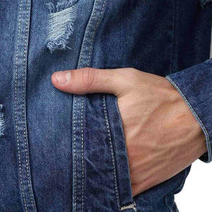 2025 haute qualité rapide vêtements d'hiver décontractés hommes jeans vestes grande taille hommes jean veste fabriqué au Pakistan - Product Image 6
