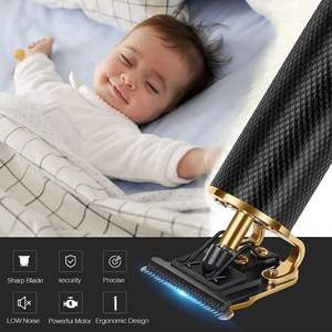 Kit de tondeuse à cheveux sans fil rechargeable professionnelle pour hommes/femmes, rasoir à barbe avec corps métallique, alimentation par batterie USB - Product Image 2