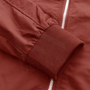 Venta al por mayor de los hombres de primera calidad negro a prueba de viento impermeable Ecológico Chaquetas de bombardero de lona Nuevo diseño de cremallera de alto uso de invierno Venta caliente - Product Image 4