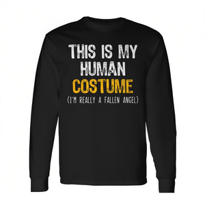 Disfraz de Halloween de Ángel Caído, Camiseta Oscura de Manga Larga, Fácil de Usar, Ropa Promocional de Halloween - Product Image 2