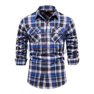 Camisetas de franela para hombre de talla personalizada más populares, camisetas de franela para hombre de nuevo estilo hechas a medida, camisetas para hombre con cuello redondo - Product Image 1
