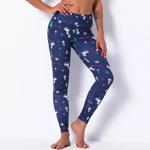 Pantalon de yoga sans couture pour femmes taille haute Leggings d'entraînement personnalisés gratuits avec motif solide pour Fitness Gym Prix bon marché pour adultes - Product Image 5