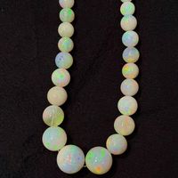 Perles d'opale naturelle éthiopienne lisses et rondes de 10 mm à 20 mm, de haute qualité, couleur arc-en-ciel, pour la fabrication de bijoux, plus de 50 ans d'expérience