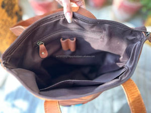 Bolso de mano de cuero auténtico estilo Azteca para mujer, bolsa de compras elegante, Vintage, accesorio perfecto, novedad - Product Image 6