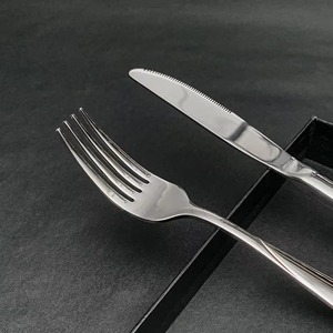 Juego de Cubiertos de Metal para comedor de estilo moderno, diseño único, artículos de mesa, cuchillo, cuchara, tenedor para Hotel y restaurante, calidad fabulosa - Product Image 4