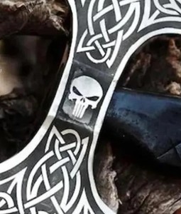 Double Headed Viking <b>Axe</b>, Bearded <b>Axe</b> Hand Forged Steel Double Blade Viking <b>Axe</b> Gift For Him, Christmas Gift. - Product Image 5