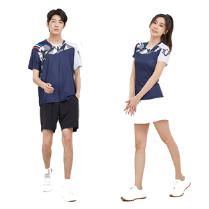 Haute qualité Logo personnalisé Badminton & Tennis Jersey haut à la mode arrivée en gros Tennis porter uniforme - Product Image 1