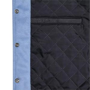 2024 chaqueta universitaria para hombre superventas personalizada 100% lana de alta calidad a prueba de viento invierno Casual Letterman lona recubierta de longitud larga - Product Image 6