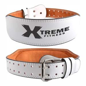 Professional Heavy Duty Cowhide Leather Power Lifting <b>Belt</b> High Quality Gym Fitness <b>Training</b> Equipment Metal Buckle Protection - Product Image 1