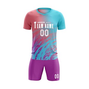 <b>Elite</b> Club Football Uniform Full Sublimation Custom Soccer Shirt Shorts Breathable Competition Sportswear Factory Supplier - Product Image 5