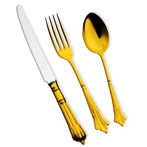 Cuchara de boda brillante alta más vendida, tenedor, cuchillo, cubiertos elegantes reutilizables hechos en la India, juego de cubiertos para hoteles - Product Image 4