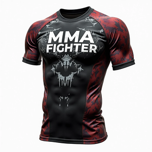 Vêtements de sport respirants personnalisés MMA sublimés pour l'entraînement en salle de sport et la performance athlétique, vente en gros - Product Image 5