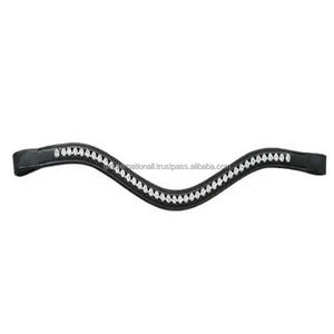 ผลิตภัณฑ์ขี่ม้ารูปร่างโค้งช่องเปล่าหนังวงม้าฝังด้วยคริสตัลใสที่กำหนดเองประกายเพชร - Product Image 6