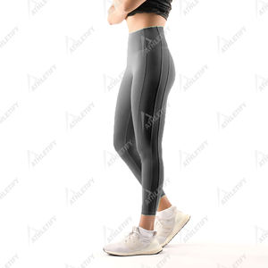 Leggings de yoga taille élastique cousue Leggings résistants aux squats respirants hautement extensibles pour le fitness et les vêtements de tous les jours - Product Image 3
