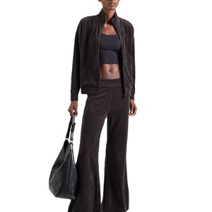 ชุดวอร์มสองชิ้นชุดกีฬาลำลองสำหรับผู้หญิง, เสื้อกันหนาวทรงหลวมและกางเกงทรงสลิมไซส์ xs/xs - Product Image 1