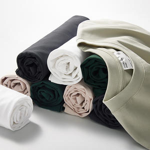 เสื้อทีเชิ้ตโอเวอร์ไซส์สำหรับผู้ชายเสื้อยืดพิมพ์โลโก้น้ำหนัก100% ไหล่ตกเสื้อยืด300 GSM สำหรับผู้ชายจัดส่งแบบ DP - Product Image 4