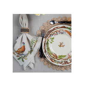 Tabletop Kitchen Dining Heat Resistant Round Placemats Boho Macrame Woven Tassel Print <b>Table</b> Mats Pad Non-Slip Placemats - Product Image 4