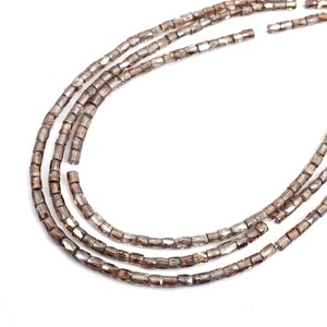 Collar de Cuentas de Diamantes Facetadas de 3mm Color Champán, Fabricación de Joyería, RARO, 100% Natural, Marrón Claro, Certificado por Terceros, Hecho a Mano - Product Image 4