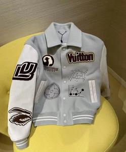 Alta calidad OEM Unisex logotipo personalizado gota hombro manga larga Lettermen Universidad béisbol Varsity chaqueta - Product Image 6