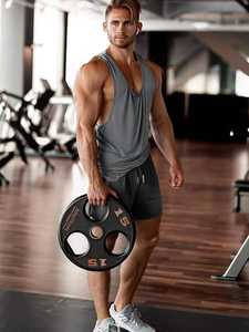 Ready To Ship Fitness <b>Shorts</b> For <b>Men</b> Quick Dry Moisture Wicking Gym <b>Running</b> Wear - Product Image 4