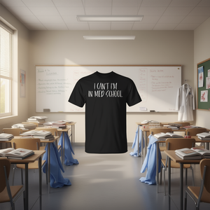 T-shirt pour étudiants en médecine - Je ne peux pas, je suis en études médicales pour les étudiants et le personnel - Product Image 3