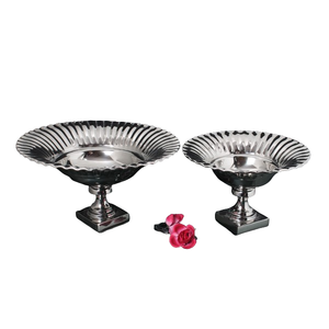 Venta caliente doble tono ensalada fruta Chocolate tuerca servir plato de Metal cuenco moderno todos los días cocina boda fiesta Plato decorativo - Product Image 6