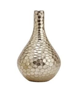 Vase en métal doré fait main moderne, décoration minimaliste pour la maison, centre de table élégant et stylé, affichage floral artistique - Product Image 1