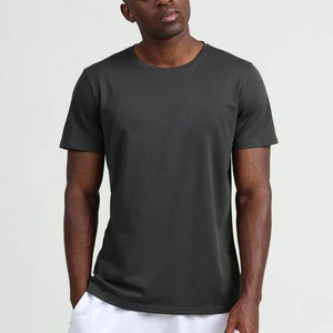 100% coton hommes T-Shirts surdimensionné goutte épaule Design de base impression numérique tricoté Polyester/coton tissu coupe confortable - Product Image 3