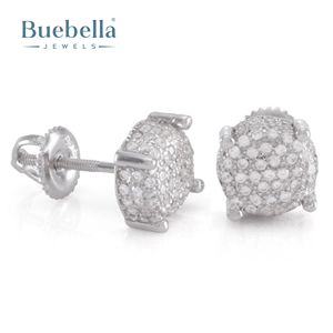 Offre Spéciale pour hommes S925 Sterling Silver 14K Gold Coating Moissanite Cluster Boucles d'oreilles Bijoux en diamant - Product Image 2