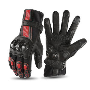Gants de course à cinq doigts en fibre de carbone, cuir de qualité supérieure, pour sports de plein air, cyclisme, écran tactile, voiture, moto, motard, imperméables - Product Image 2