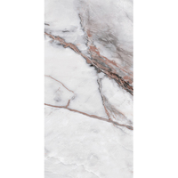 Carreaux de sol en porcelaine vitrifiée effet marbre espagnol les plus populaires, polis, 600x1200mm, 10mm d'épaisseur, antibactériens, antidérapants