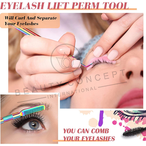 Outil de levage de cils imprimé de logo personnalisé de qualité supérieure Meilleurs outils de levage de cils fabriqués sous forme liquide en acier inoxydable durable - Product Image 3