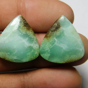 พลอยสีเขียวธรรมชาติ Cabochons พลอยหลวมดูสวยงามสําหรับเครื่องประดับอินเทรนด์ทําอัญมณีที่น่าตื่นตาตื่นใจราคาขายส่งรูปร่างว้าว - Product Image 2