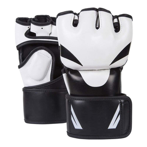 Gants MMA en cuir demi-doigt respirant meilleur design Gants de poinçonnage Gants de combat de lutte durables OEM personnalisés - Product Image 3