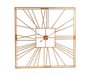 Reloj de pared romano de Metal negro, rectangular, grande, personalizado, decoración de alta calidad - Product Image 2