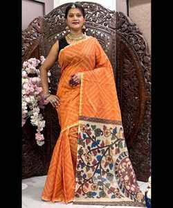 ผ้าจอร์เจียเจ็ตส่าหรีสำหรับผู้หญิงชุดงานปาร์ตี้สุดพิเศษมีลวดลายสวยงาม - Product Image 5