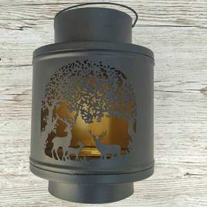 Linterna de metal rústica hecha a mano para la decoración del hogar personalizada de la India para Navidad Pascua Día de San Valentín Piezas de acento de cumpleaños - Product Image 4