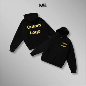 Sweats à capuche unisexes en coton polaire surdimensionné et lourd pour hommes, sweat à capuche personnalisé avec impression contractuelle et point OEM, fournisseur du Vietnam - Product Image 3