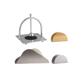 2026 Napkin Holder Premium Quality Standing Simple Design Rack Black Color Metal Tissue Holder Factory Direct Supply Napkin Rack - Product Image 1