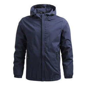 Personalizable transpirable rompevientos impermeable y a prueba de viento de talla grande abrigos para hombre chaquetas al aire libre - Product Image 2