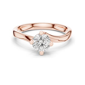 Bague en diamant de laboratoire de 0,5 carat pour femmes, clarté VVS-VS EF, or 18 carats, 14 carats, 10 carats et argent 925, or rose, or jaune, or blanc - Product Image 3