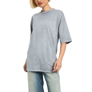 T-shirts pour femmes de haute qualité 100 % coton, coupe décontractée, logo personnalisé, couleur unie, service OEM disponible, été 2026 - Product Image 1