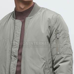 Classique hommes Bomber veste d'hiver chaud matelassé manteau pour le travail et les sorties décontractées mode hommes Bomber veste - Product Image 6